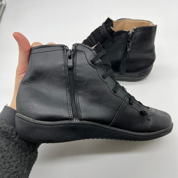 Ankle Boots Round Toe Casual Comfortable Lightweight Side Zipper Size 9US /40CN - Picture 7 of 9